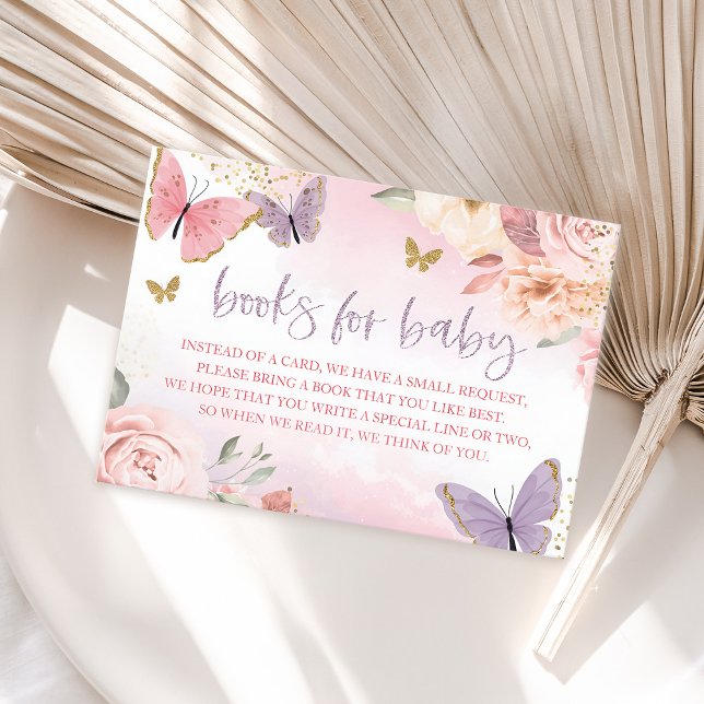 Livres de Baby shower papillon pour carte bébé (Butterfly Baby Shower Books for Baby Card)