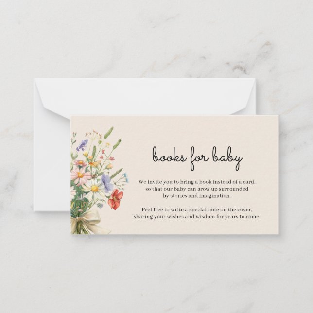 Livres de bouquet fleur sauvage pour carte de boît (Devant)