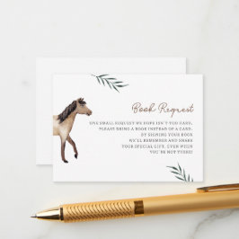 Livres de chevaux pour carte de boîtier pour bébé