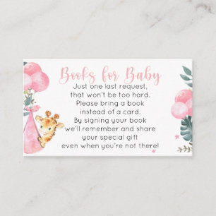 Livres de Girafe pour les cartes de petite fille