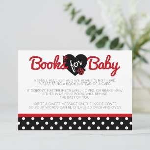 Livres de Ladybug pour Invitation de boîtier pour