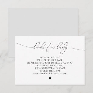 Livres de script ASHER Elegant pour carte Baby sho