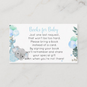 Livres d'éléphants pour les cartes pour bébés