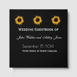 Livres d'or de mariage Gouttes d'eau Tournesol