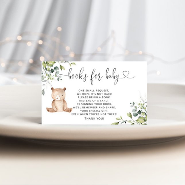 Livres d'ours de bois pour bébé carte d'enclos (Créateur téléchargé)