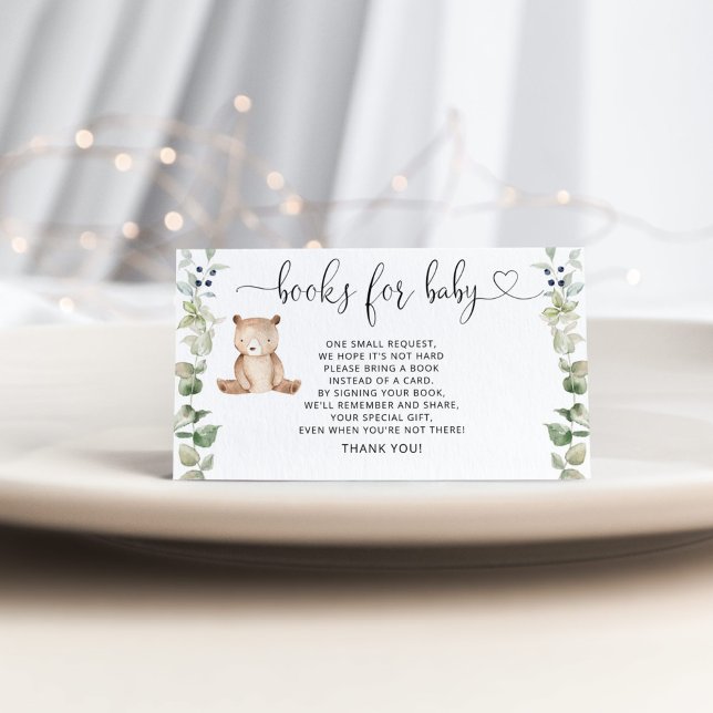 Livres d'ours de bois pour bébé carte d'enclos (Créateur téléchargé)