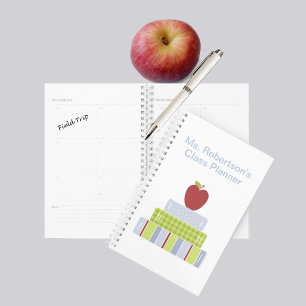 Livres empilés Enseignants Planificateur quotidien