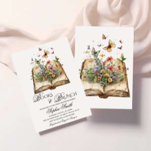 Livres et Brunch Storybook Baby shower Invitation