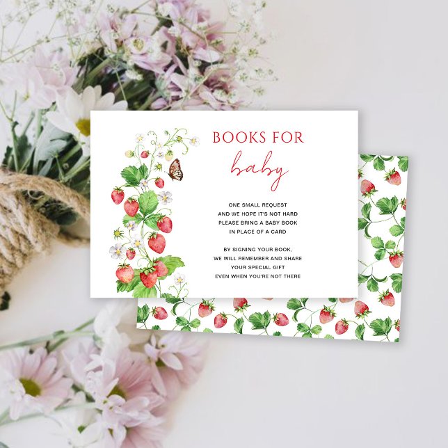 Livres fraises pour carte bébé (Créateur téléchargé)