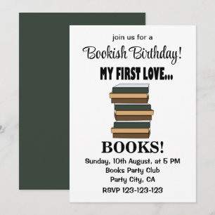 Livres Mon Premier Amour Livres Invitation d'anniv