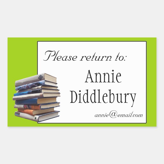 Livres Plaque ou Sticker de propriété (Devant)