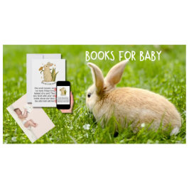 Livres pour Baby Bunny Baby shower Insérer carte