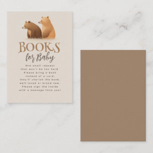 Livres Pour Bébé Baby shower Brown Demande Carte