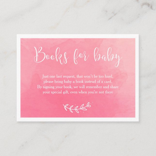 Livres pour bébé | Baby shower Invitation Insertio (Devant)