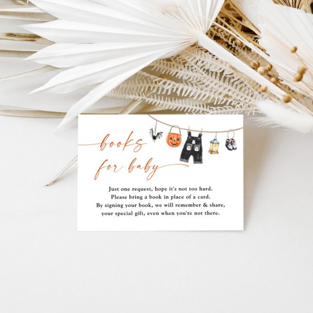 Livres pour carte bébé | Baby shower d'Halloween (Créateur téléchargé)