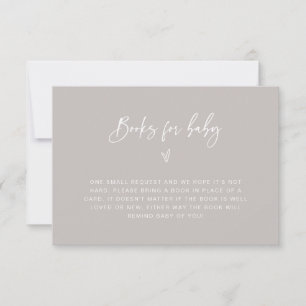 Livres pour carte de demande de boîtier de Baby sh