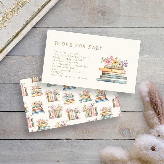 Livres pour la carte de boîtier pour bébé (Books for Baby Enclosure Card by Painted Paperie
)