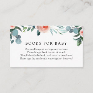 Livres roses et vertes pour la carte pour bébés