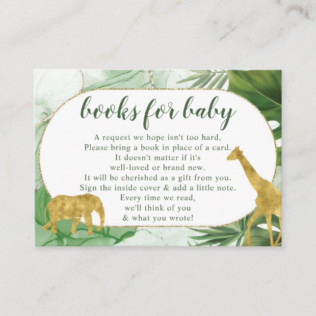 Livres Safari Tropical Pour Carte Boîtier Bébé (Devant)