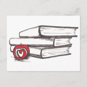 Livres + Une Apple Carte postale Personnalisab