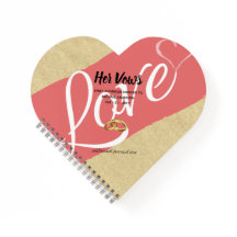 Livres Vow de mariage personnalisés rustique | SON