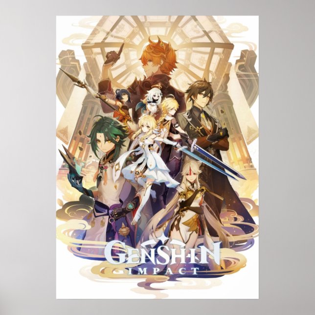 Liyue Genshin Impact Poster (Vorne)