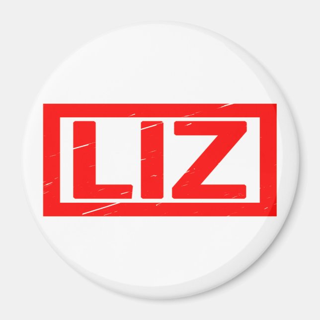 Liz Briefmarke Magnet (Vorne)