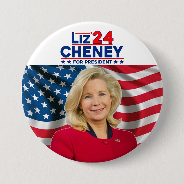 Liz Cheney für Präsident '24 Button (Vorderseite)