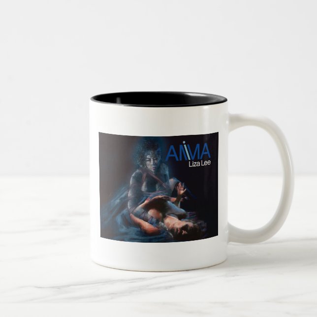 Liza-Lee - Anima-Geist-Malerei Zweifarbige Tasse (Rechts)