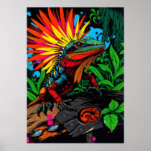 Lizard Amidt, die Grünen Poster