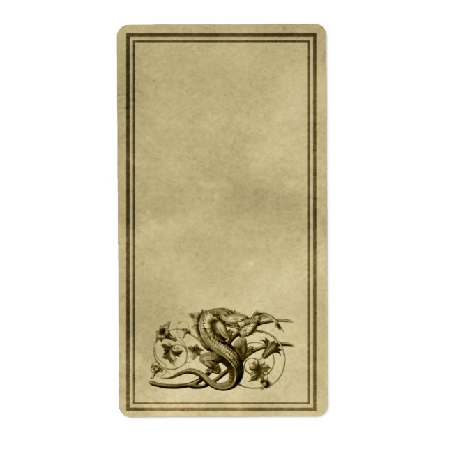 Lizard Apothecary Label (Vorne)