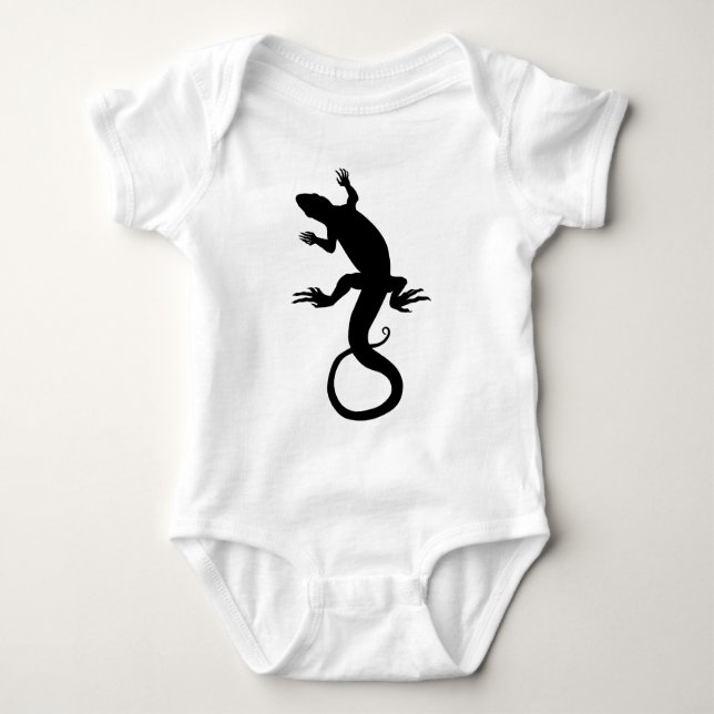 Lizard Art Baby Reptile Jumper Strampler (Vorderseite)