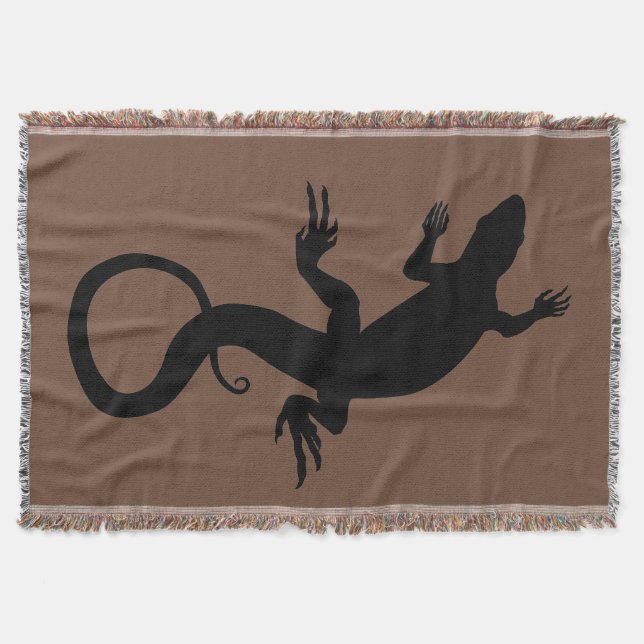 Lizard Art Blankets Reptile Lizard Throw Blanket Decke (Vorderseite)