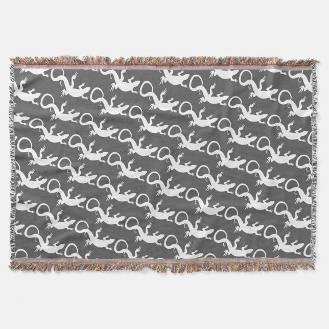 Lizard Art Blankets Reptile Lizard Throw Blanket Decke (Vorderseite)