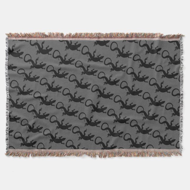 Lizard Art Blankets Reptile Lizard Throw Blanket Decke (Vorderseite)