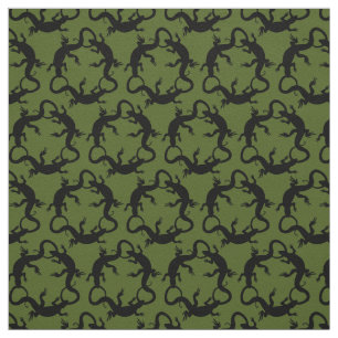 Lizard Art Fabric Reptile Lizard Musterstoffe Stoff