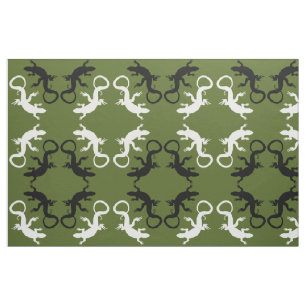 Lizard Art Fabric Reptile Lizard Musterstoffe Stoff