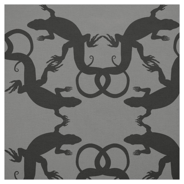 Lizard Art Fabric Reptile Lizard Pattern Fabrics Stoff (Muster)