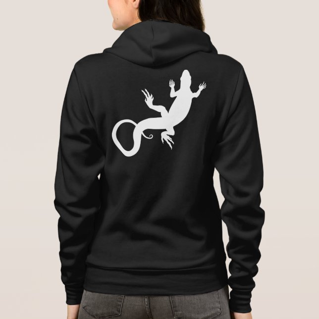 Lizard Art Hoodie Jacket Women's Lizard Hoodie (Rückseite)