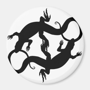 Lizard Art Kühlschrankmagnet Reptile Gifts & Magne