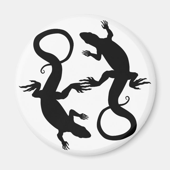 Lizard Art Kühlschrankmagnet Reptile Gifts & Magne (Vorne)