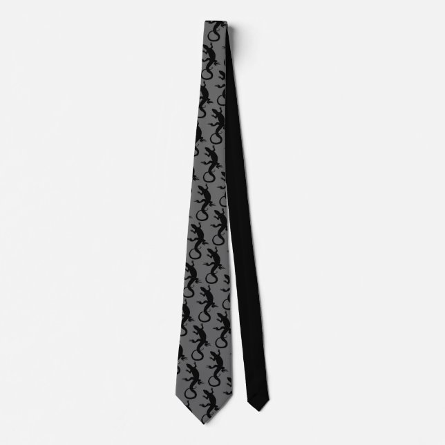 Lizard Art Tie Cool Reptile Gifts & Lizard Apparel Krawatte (Vorderseite)