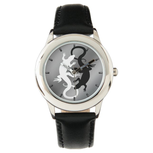 Lizard Art Watch Cool Reptilien Art Wrist Watch Armbanduhr (Vorderseite)