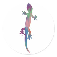 Lizard-Aufkleber im Acrylstil