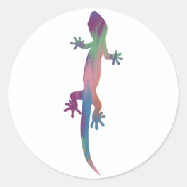 Lizard-Aufkleber im Acrylstil Runder Aufkleber