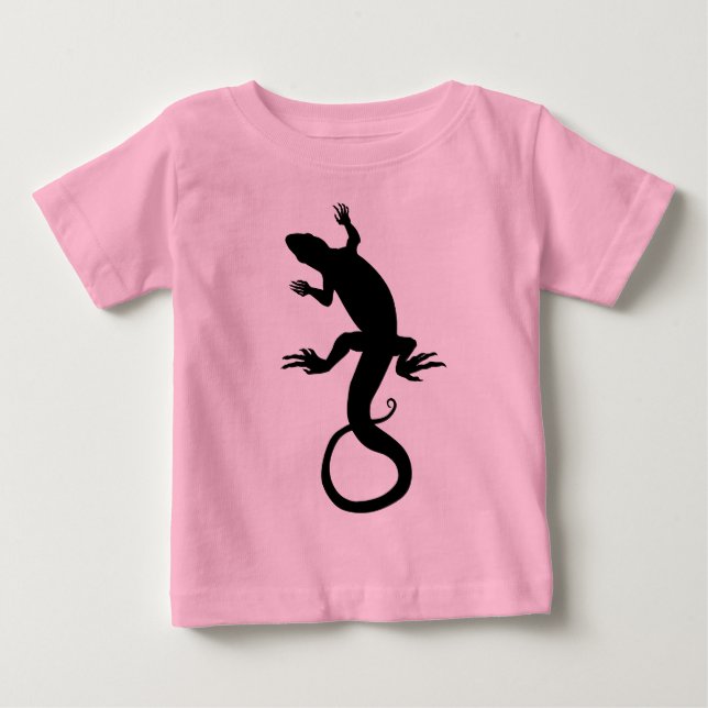 Lizard Baby T - Shirt Niedlich Reptile Art Shirts (Vorderseite)