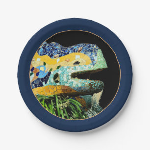 Lizard Barcelona, Katalonien Gaudi - Spanien (Part Pappteller