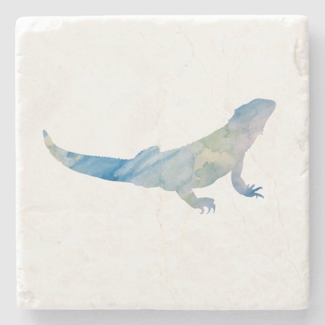 Lizard Beach Marble Stone Untersetzer (Vorderseite)