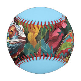 Lizard-Blätter und Farbe Baseball