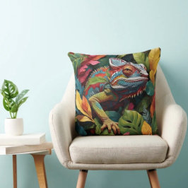 Lizard-Blätter und Farbe Kissen